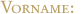 Vorname